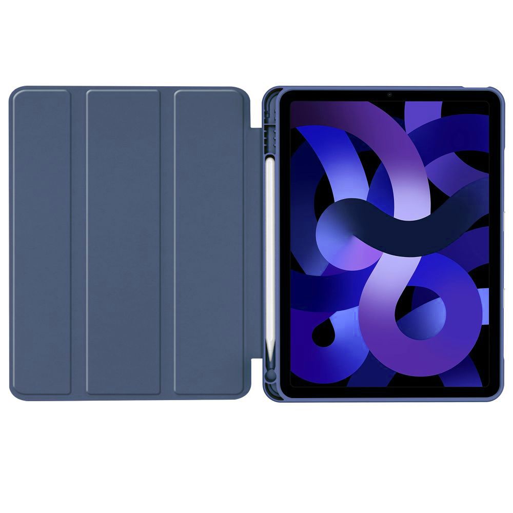 Tech-Protect SmartCase Pen dėklas iPad Air 10.9 / 11, tamsiai mėlynas
