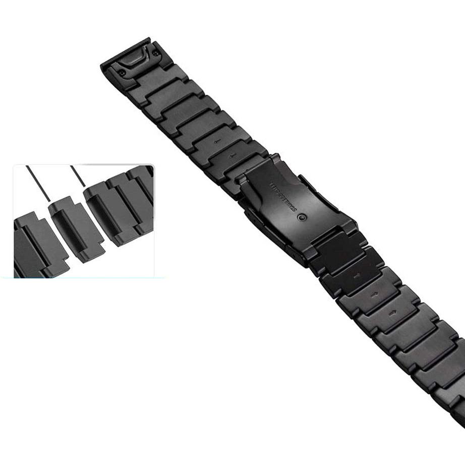 Tech-Protect SteelBand Bracelet for Garmin Fenix 5/6/6 Pro/7 - Black