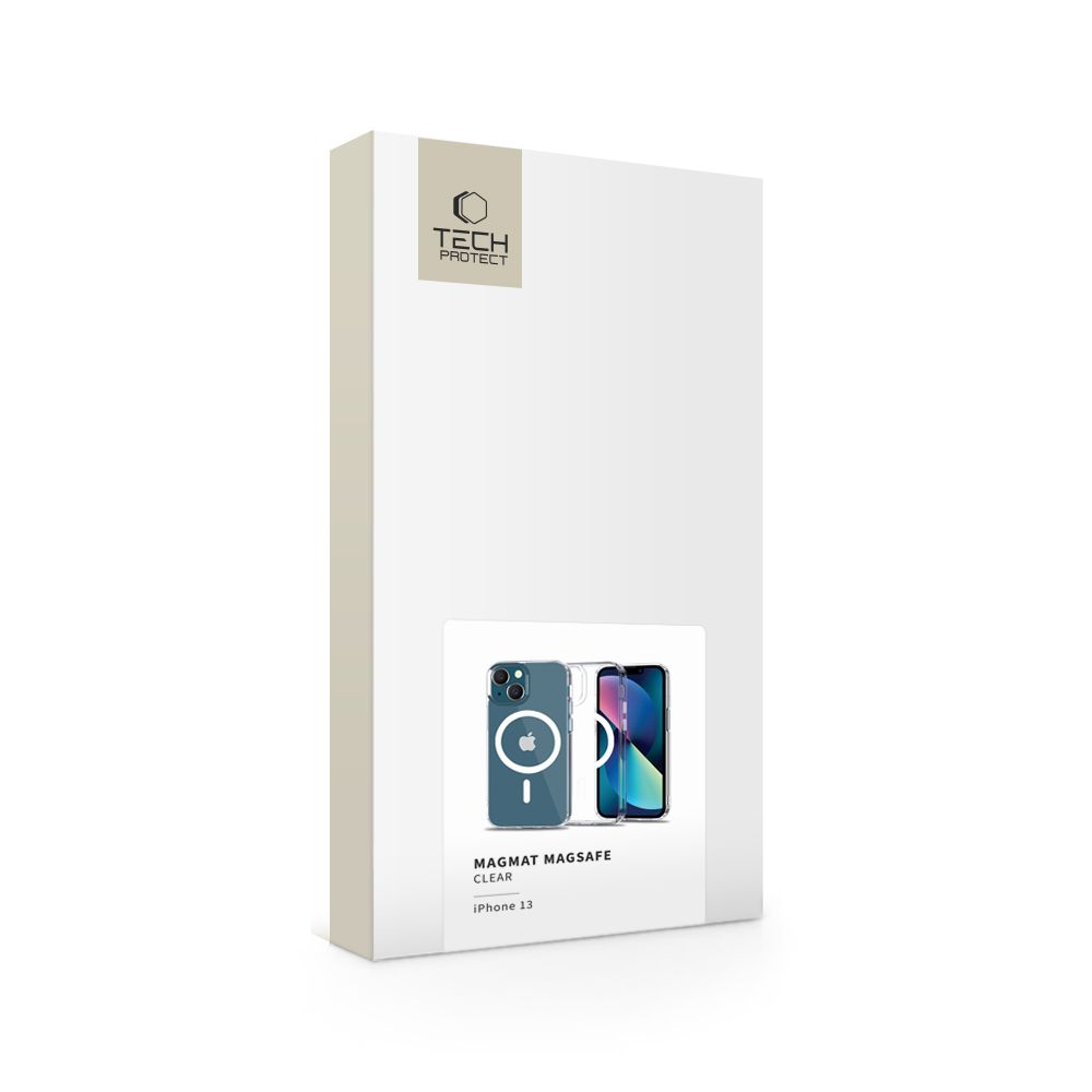Tech-Protect MagMat MagSafe dėklas telefonui iPhone 13 Pro Max, skaidrus