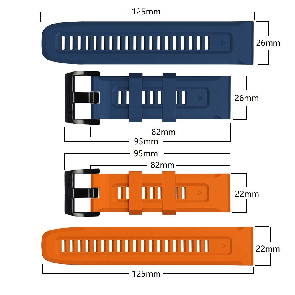 Tech-Protect IconBand Strap for Garmin Fenix 5 / 6 / 6 Pro / 7, Orange