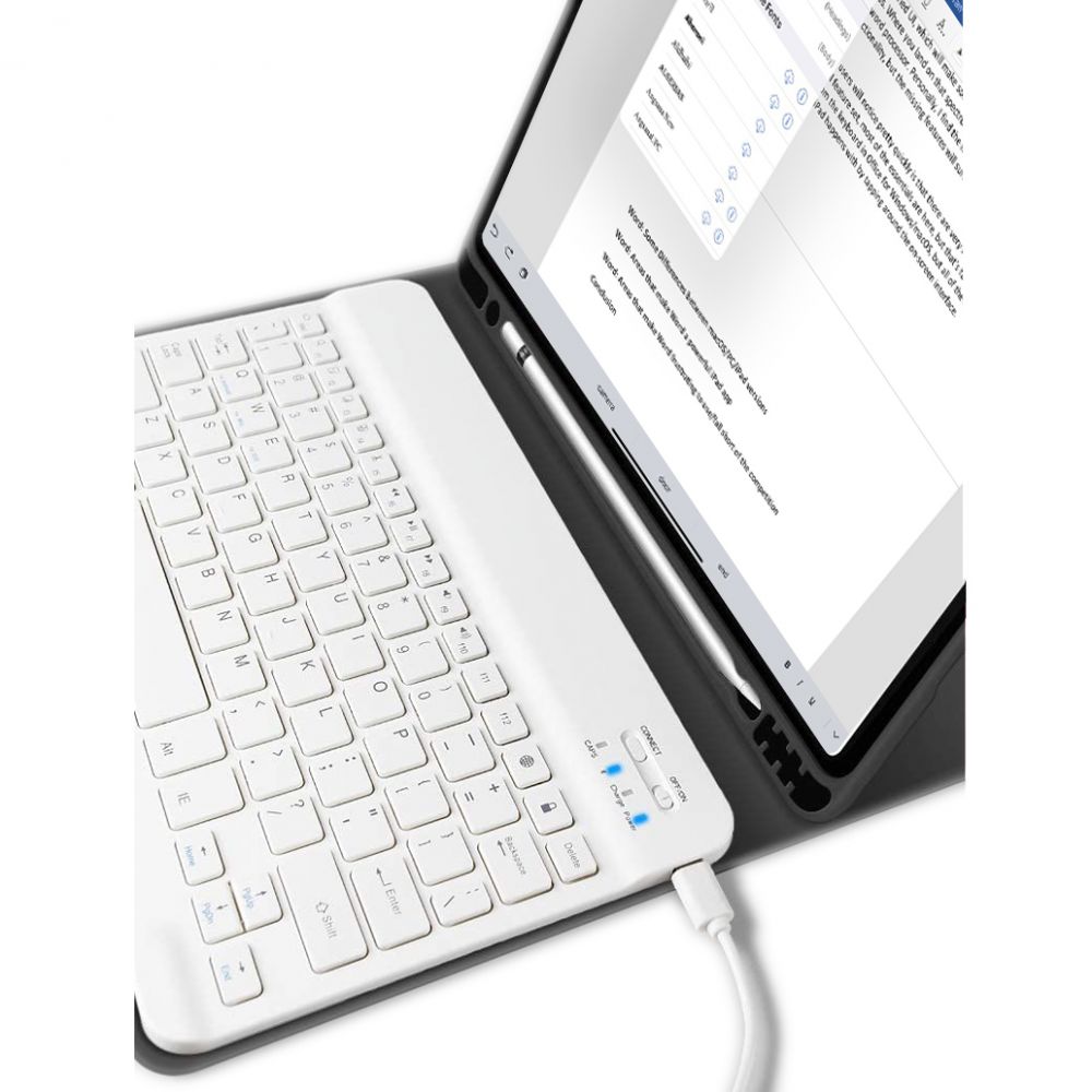 Tech-Protect iPad 10.2\" (2019-2021) Keyboard Case SC Pen + Keyboard, Black