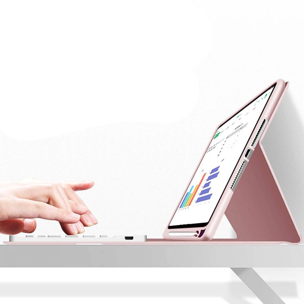 Apple iPad 10.2\" 2019 / 2020 / 2021 Tech-Protect SC Pen Case Cover with Bluetooth Keyboard, Pink