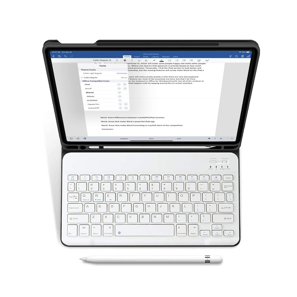Apple iPad Air (2022) 10.9\'\' (A2589 A2591) 5th gen. Tech-Protect SC Pen Case Cover with Bluetooth Keyboard, Black