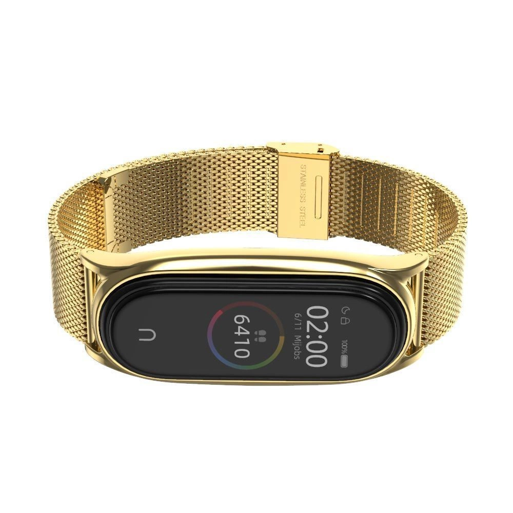 Tech-Protect MilaneseBand strap for Xiaomi Mi Smart Band 7 / 7 NFC - gold