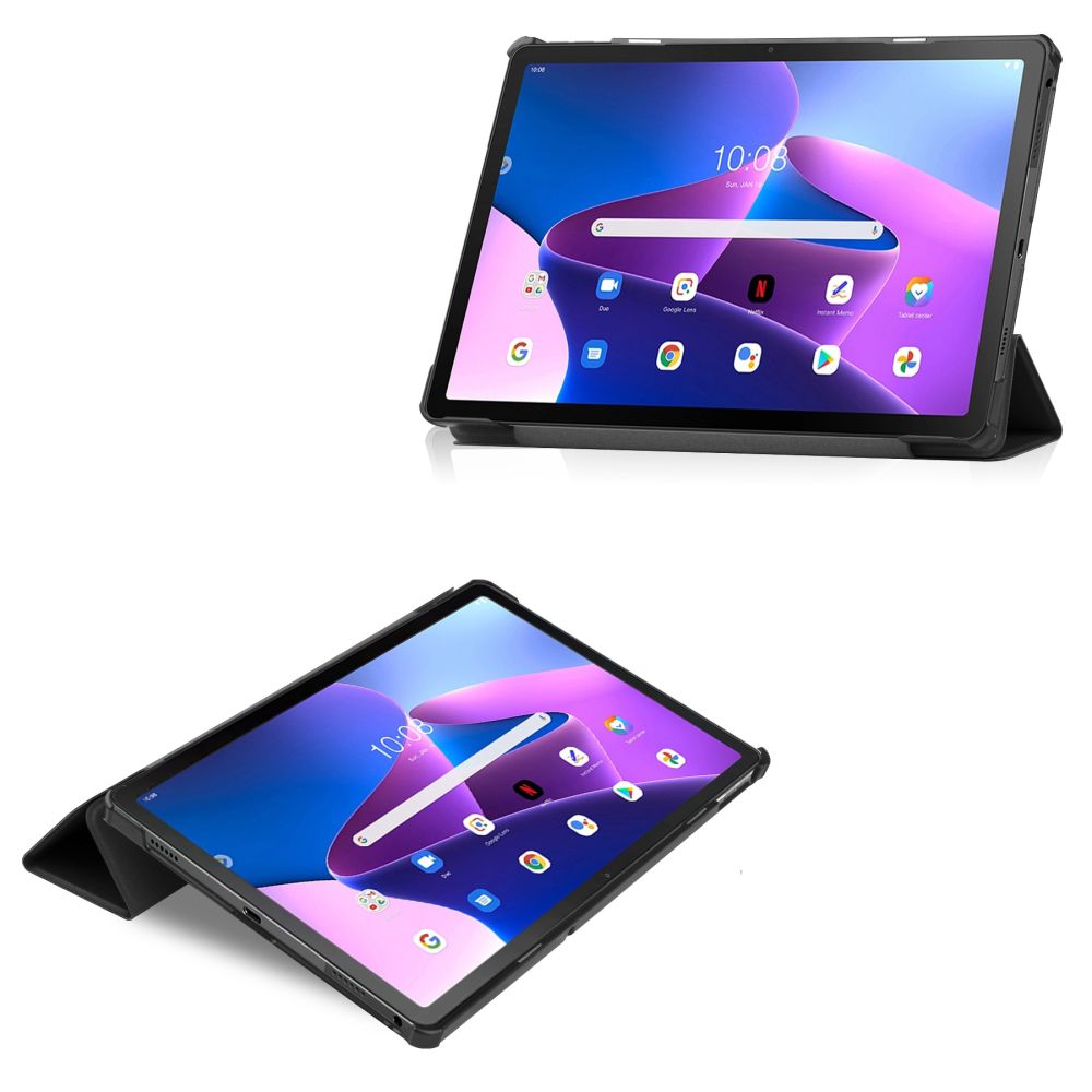 Tech-Protect SmartCase dėklas, skirtas Lenovo Tab M10 Plus (3rd Gen) 10.6, juodas