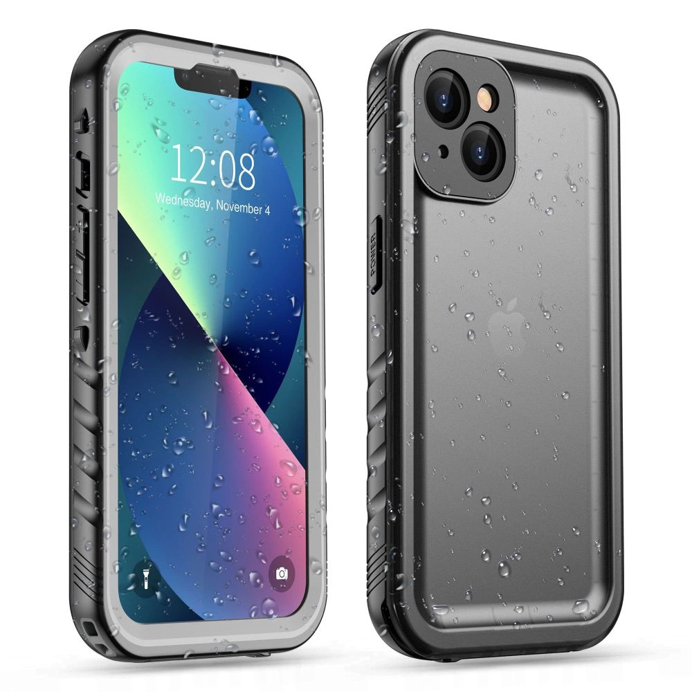 Apple iPhone 13 mini 5.4\'\' Tech-Protect ShellBox Waterproof IP68 Book Case Cover, Black