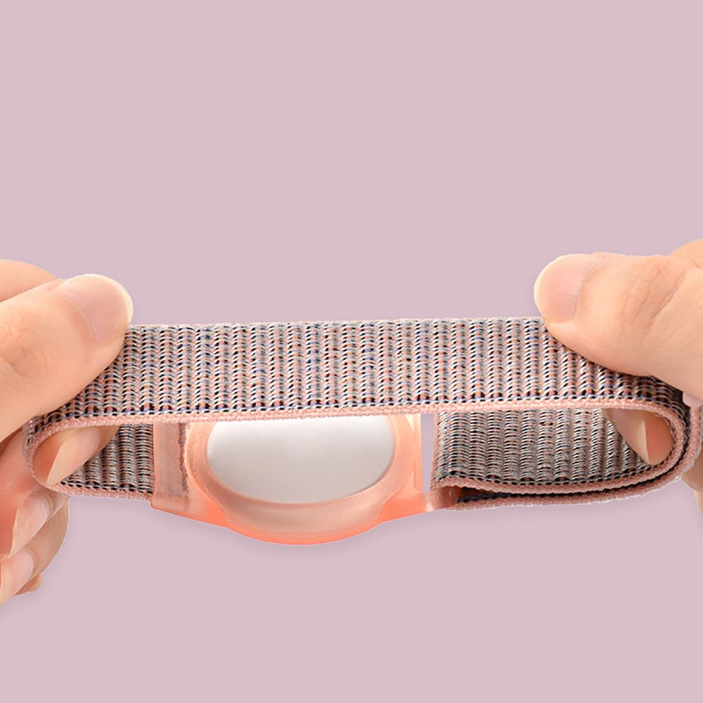 Tech-Protect Nylon Strap for Kids for Apple AirTag, Pink