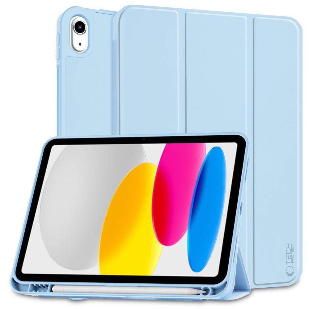 Tech-Protect iPad 10.9" 2022 Wallet Case SC Pen, Light Blue