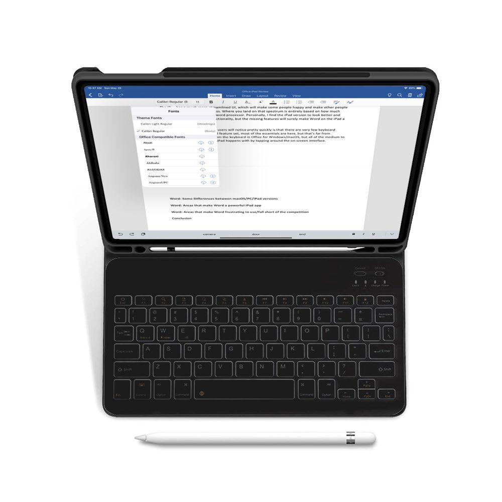 Tech-Protect SC Pen + Keyboard Folio Case for iPad 10.9\" 2022, Black