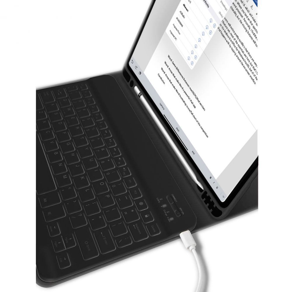 Tech-Protect SC Pen + Keyboard Folio Case for iPad 10.9\" 2022, Black