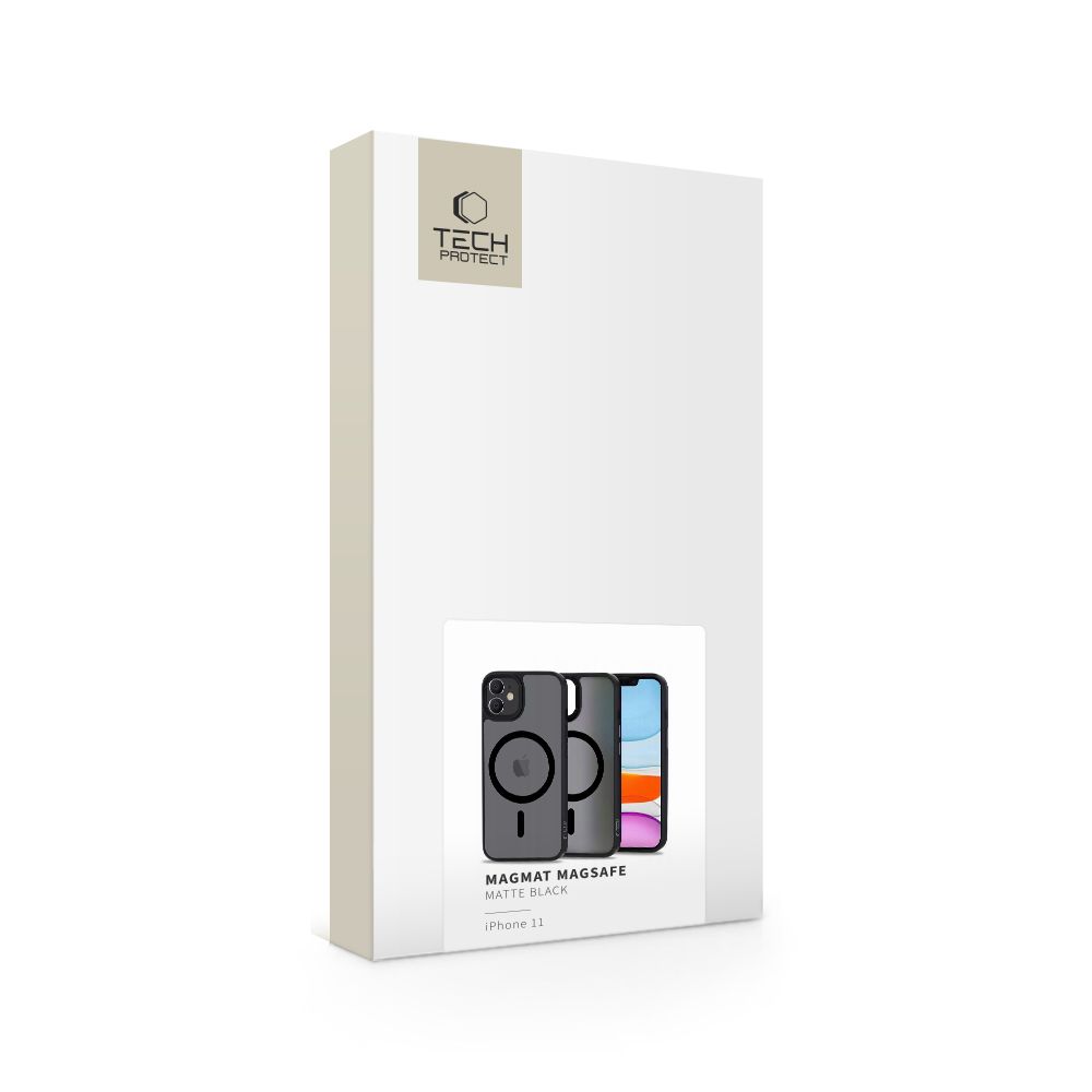 Tech-Protect MagMat MagSafe dėklas, skirtas iPhone 11 - Juodas