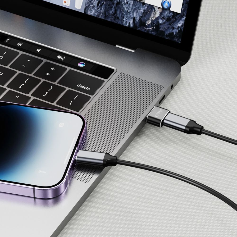 Tech-Protect UltraBoost USB-A (Male) to USB-C (Female) Adapter, Black