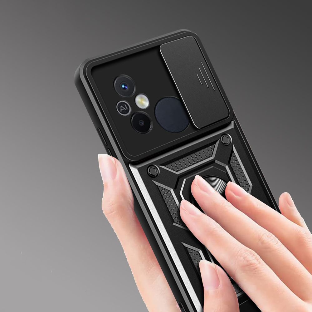Tech-Protect CamShield Pro Case for Xiaomi Redmi 12C, Black