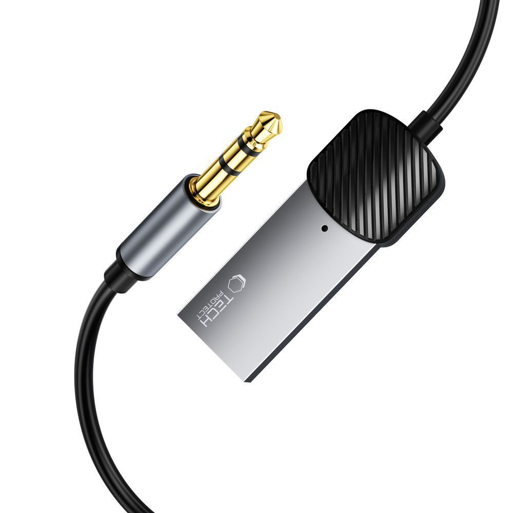Tech-Protect UltraBoost Bluetooth garso imtuvas AUX 3.5mm Jack, pilkas