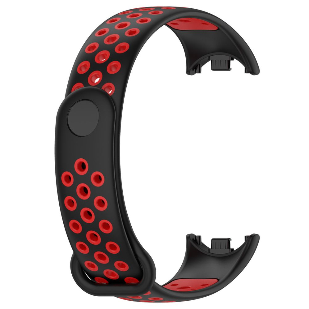 Tech-Protect SoftBand Strap for Xiaomi Smart Band 8 / 8 NFC - Black and Red