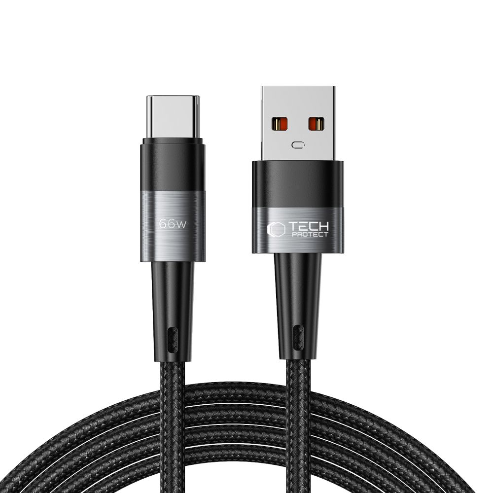 Tech-Protect UltraBoost USB-C / USB-C 66W 6A 2m Cable, Gray