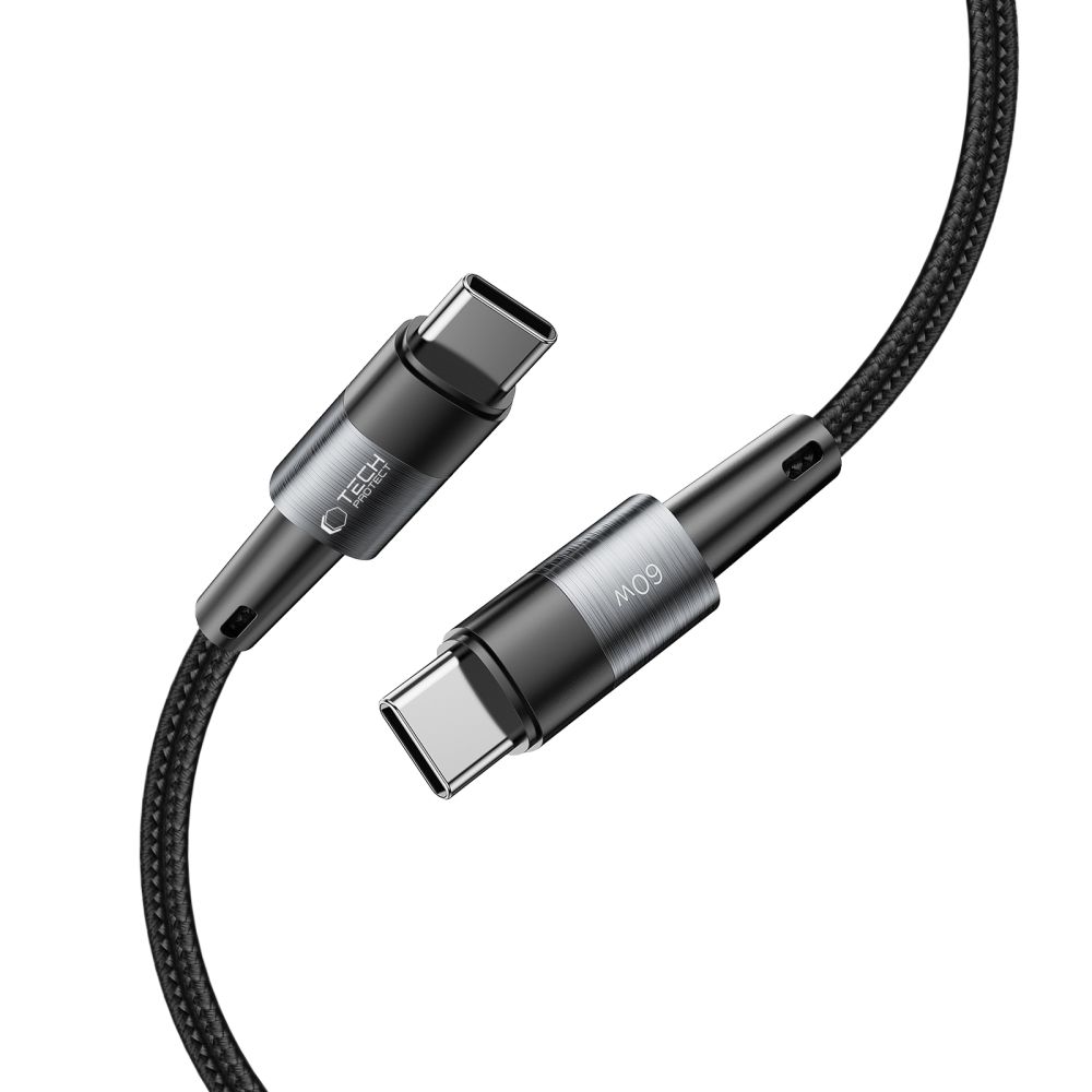 Tech-Protect UltraBoost USB-C / USB-C PD Cable 60W 3A 1m, Gray