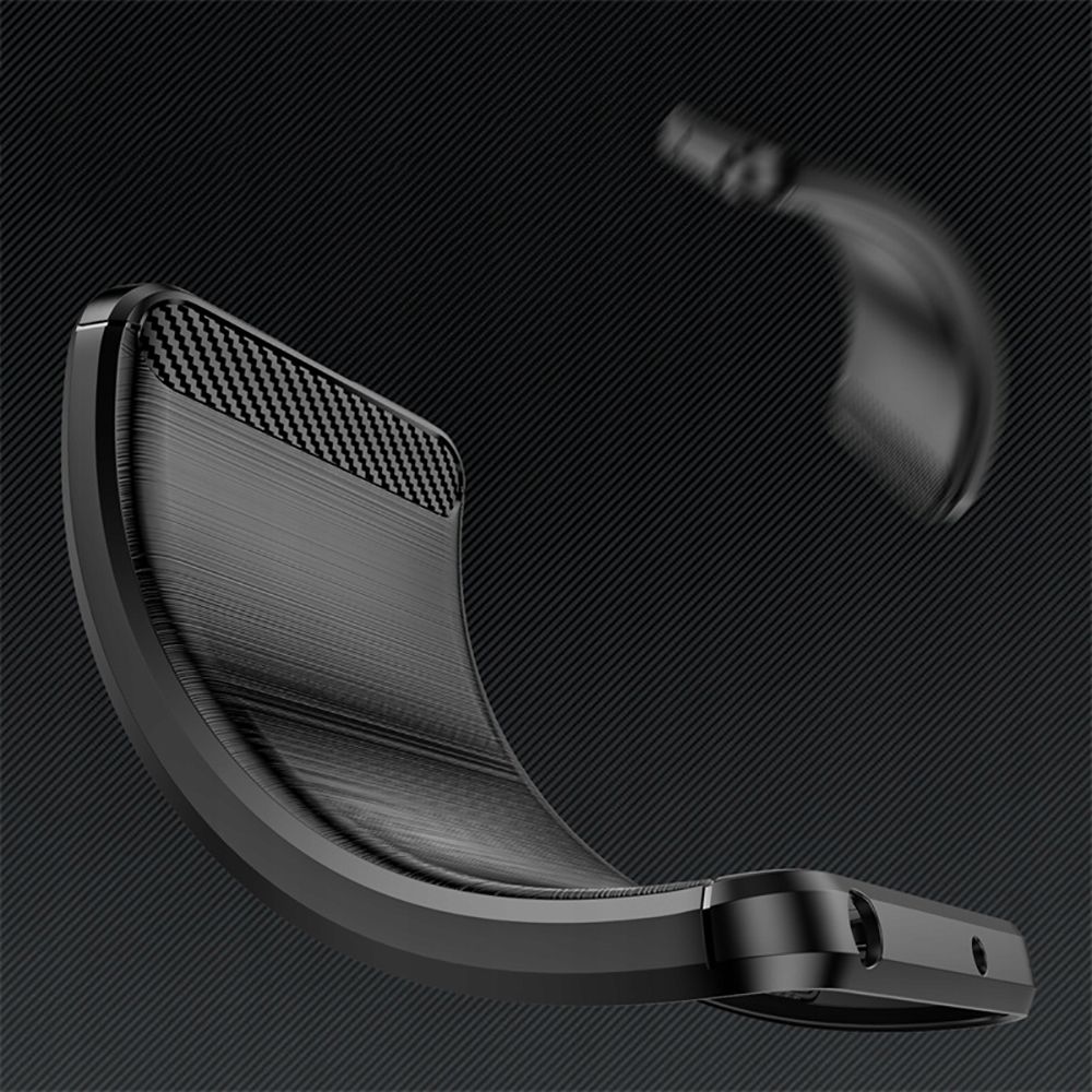 Xiaomi Redmi 12 Tech-Protect TPUCarbon Fiber TPU Protective Case Cover, Black
