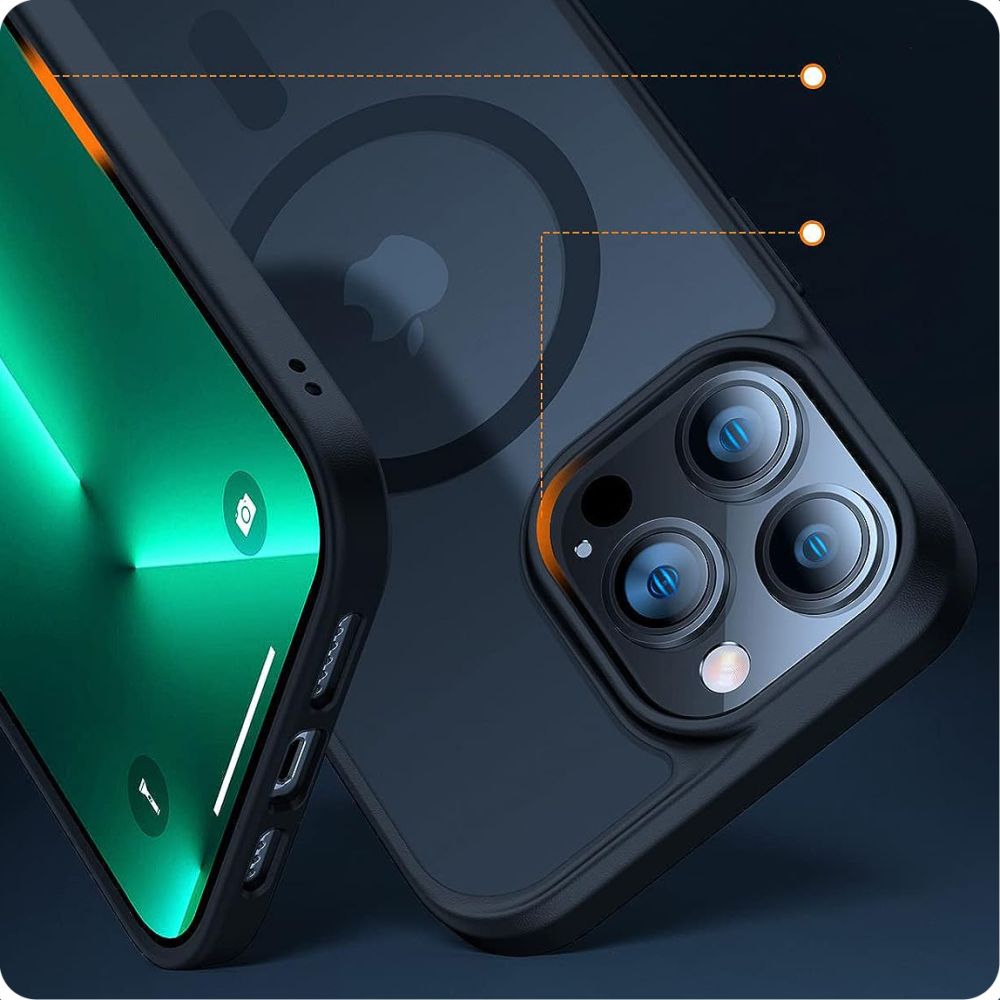 Tech-Protect MagMat MagSafe dėklas iPhone 15, Matte Black