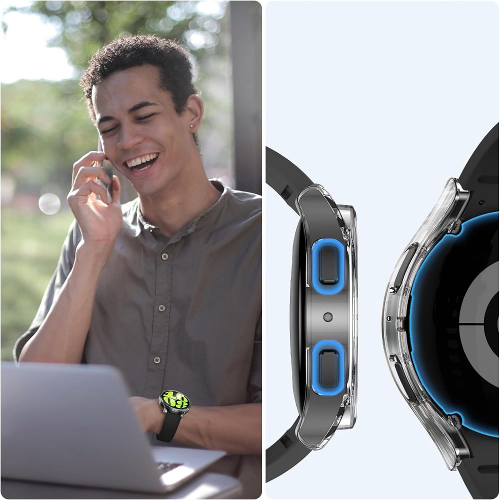 Tech-Protect Defense360 case for Samsung Galaxy Watch 6 (40 mm) - transparent
