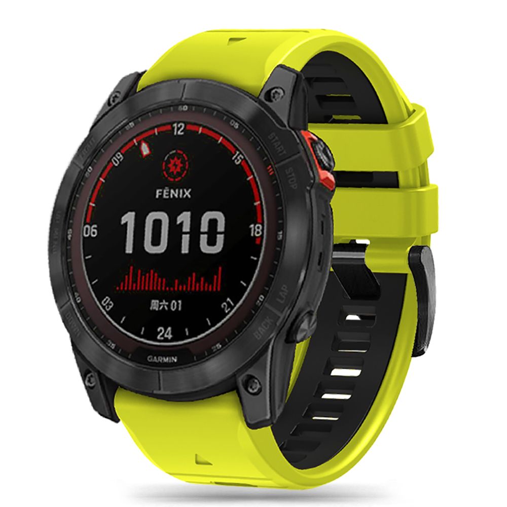 Tech-Protect IconBand Pro dirželis, skirtas Garmin Fenix 3 / 5X / 6X / 7X, Lime Black
