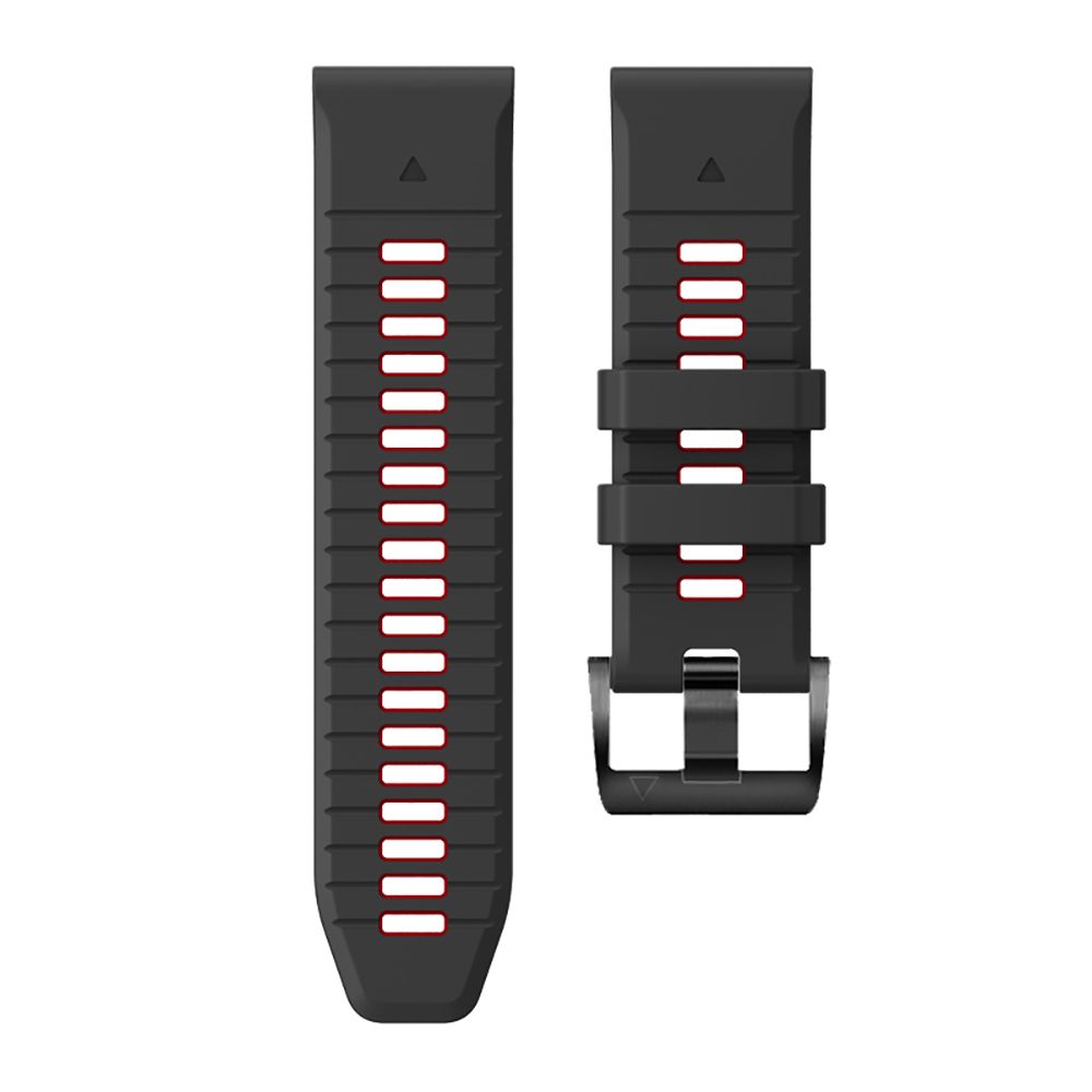 Tech-Protect IconBand Pro dirželis, skirtas Garmin Fenix 3/5X/6X/7X, juodas/raudonas