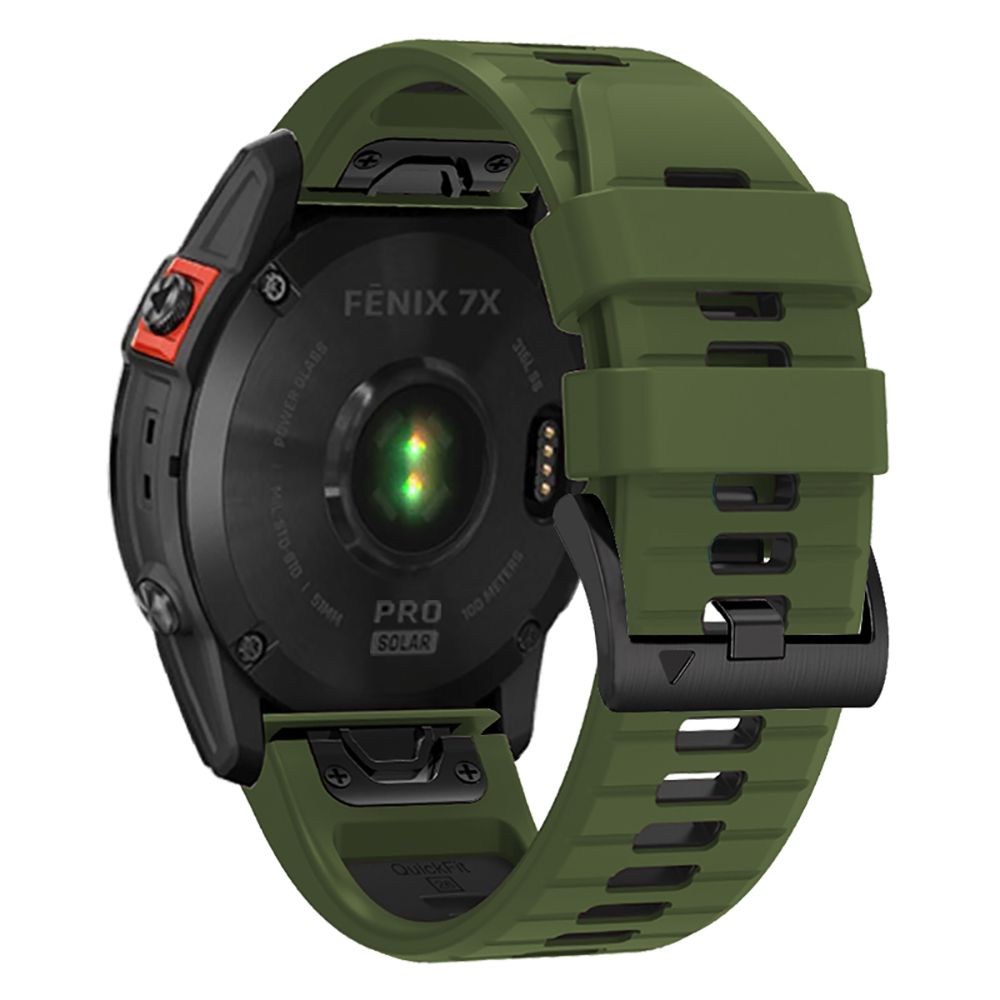 Tech-Protect IconBand Pro Strap for Garmin Fenix 3 / 5X / 3HR / 5X Plus / 6X / 6X Pro / 7X - Dark Green/Black