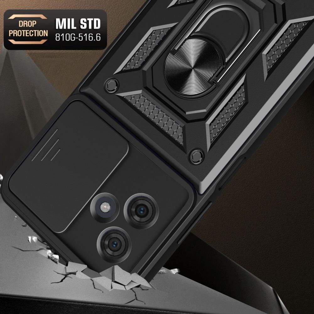 Motorola Moto G54 5G / G54 5G Power Edition Tech-Protect CamShield Pro Case Cover, Black