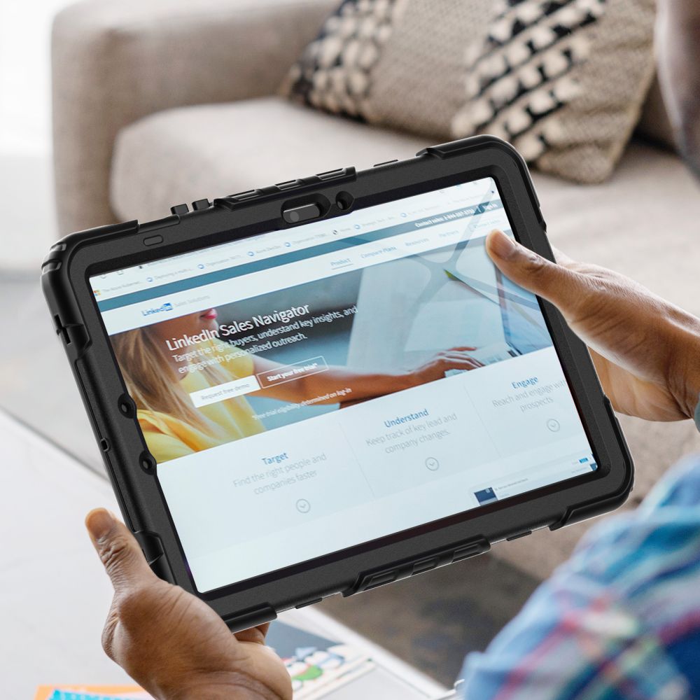 Tech-Protect Solid360 dėklas Samsung Galaxy Tab S9 FE 10.9\", juodas