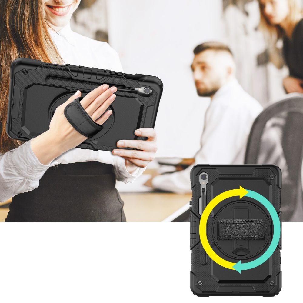 Tech-Protect Solid360 dėklas Samsung Galaxy Tab S9 FE 10.9\", juodas