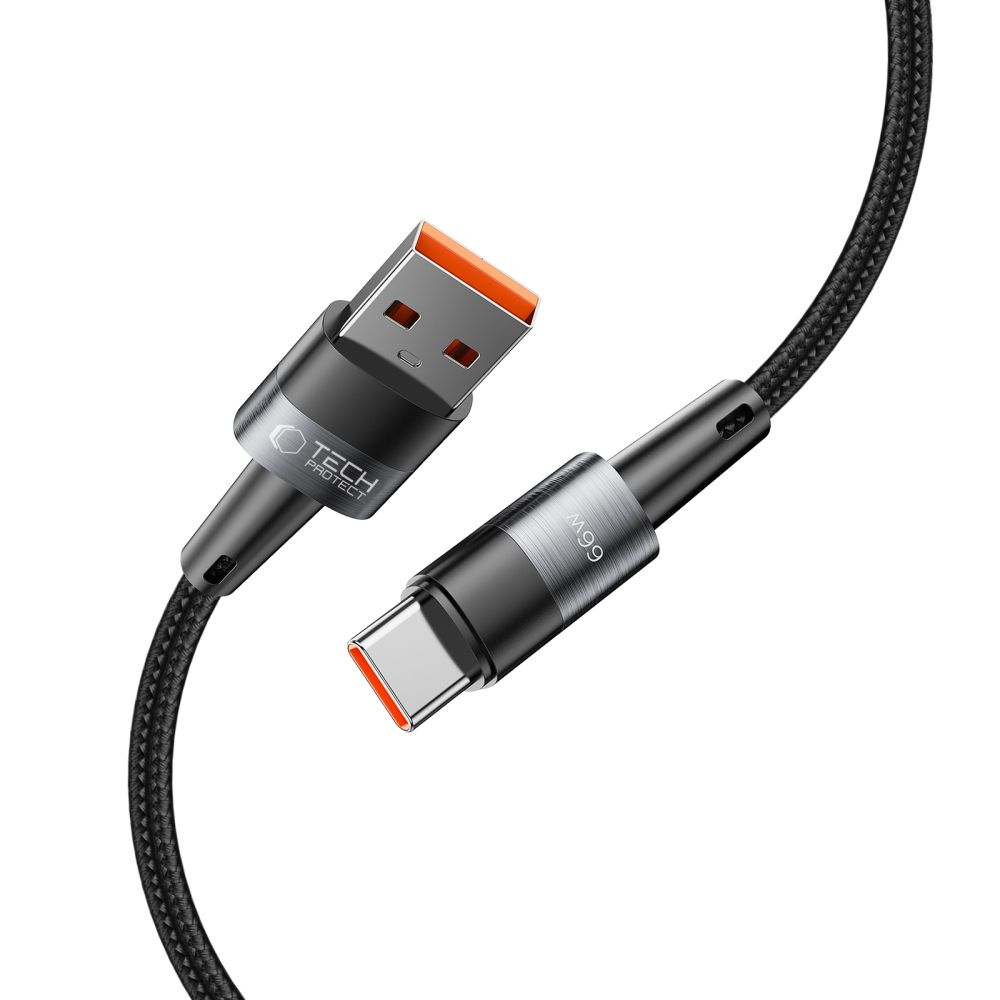 Tech-Protect UltraBoost USB-A to USB-C Cable 66W 0.5m Gray