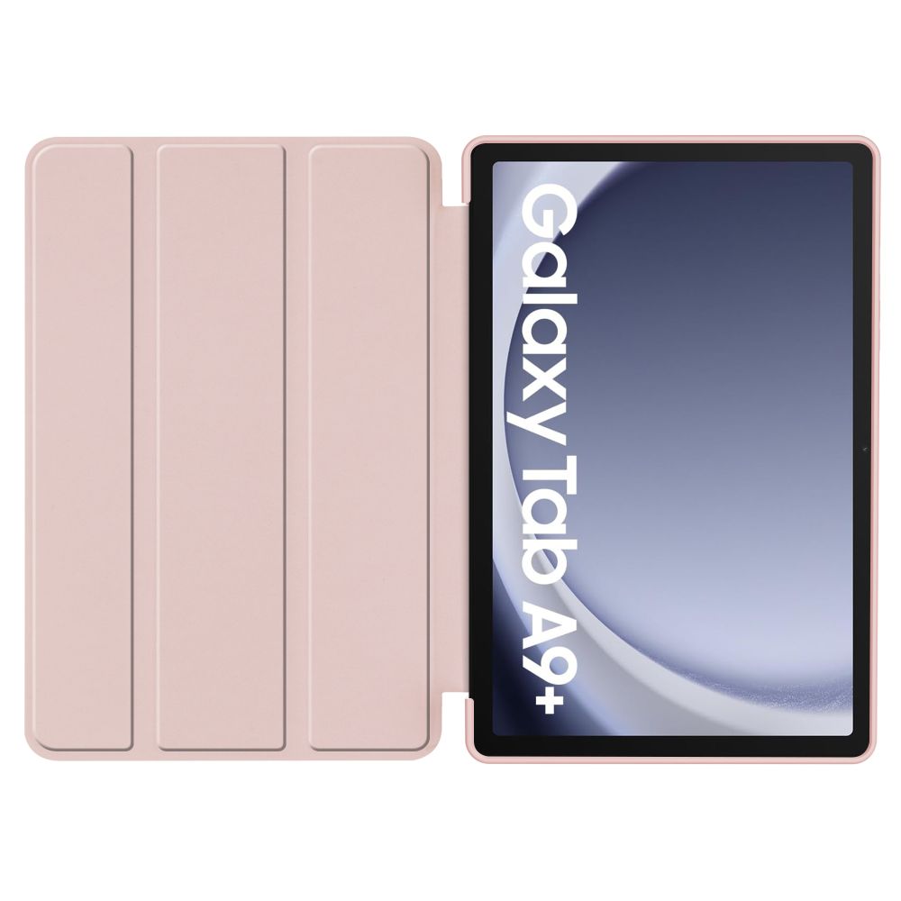 Samsung Galaxy Tab A9+ Plus (SM-X210, X215, X216B) Trifold Tech-Protect SmartCase Protective Cover Case, Pink Marble