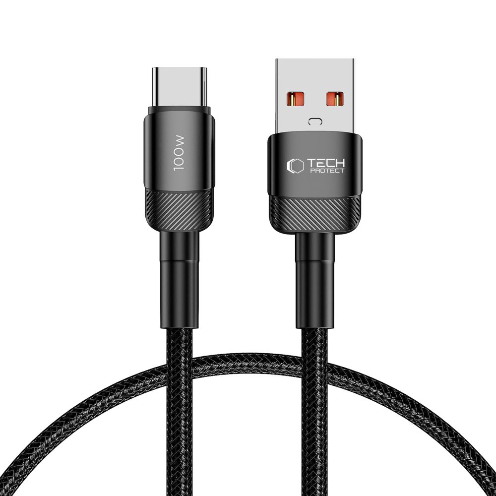 Tech-Protect UltraBoost Evo USB-C / USB-A Cable 100W 5A 0.5m, Black