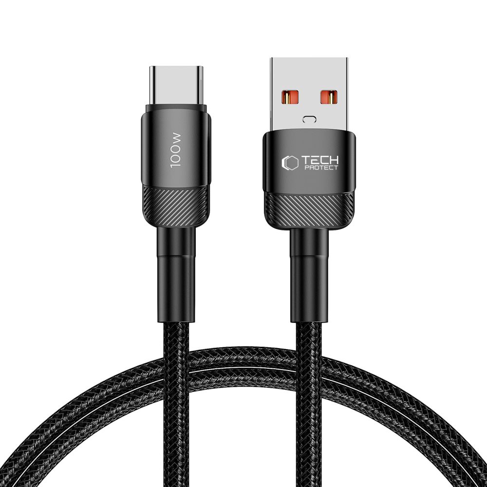 Tech-Protect UltraBoost Evo USB-C / USB-A Cable 100W 5A 1m, Black