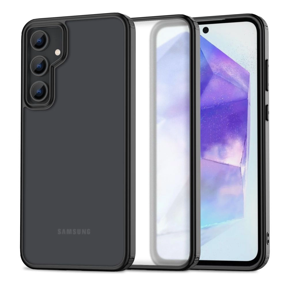 Dėklas Tech-Protect MagMat, skirtas Samsung Galaxy A55 5G, matinis juodas