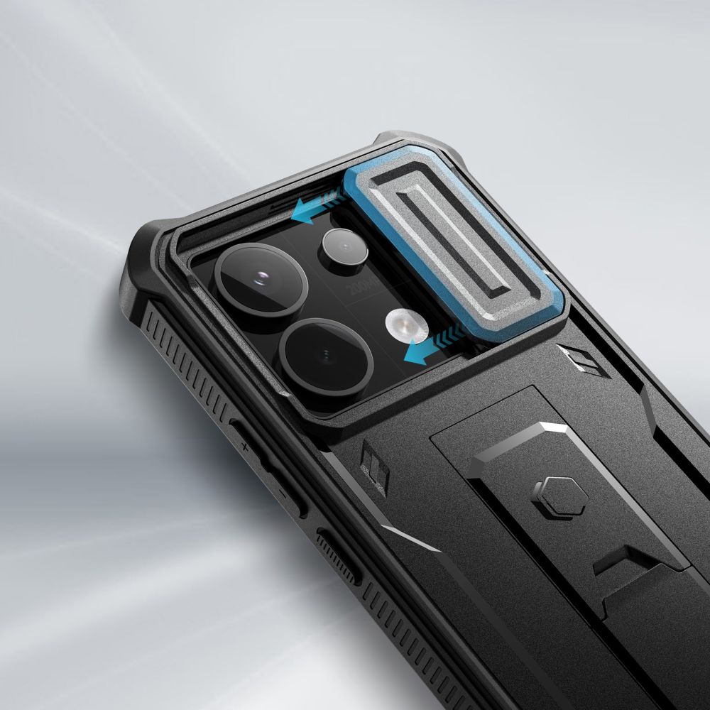 Xiaomi Redmi Note 13 Pro 5G / Poco X6 5G Tech-Protect Kevlar Cam+ Protective Case Cover, Black