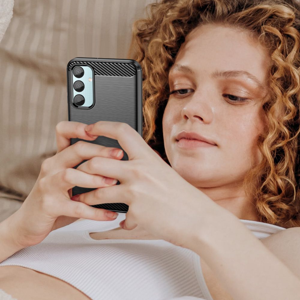 Tech-Protect TPUCarbon Case for Samsung Galaxy M15 5G, Black