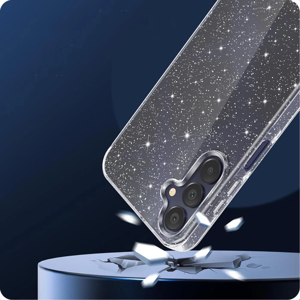 Xiaomi Redmi Note 13 Pro 4G / LTE Tech-Protect FlexAir Case Cover, Transparent and Glitter
