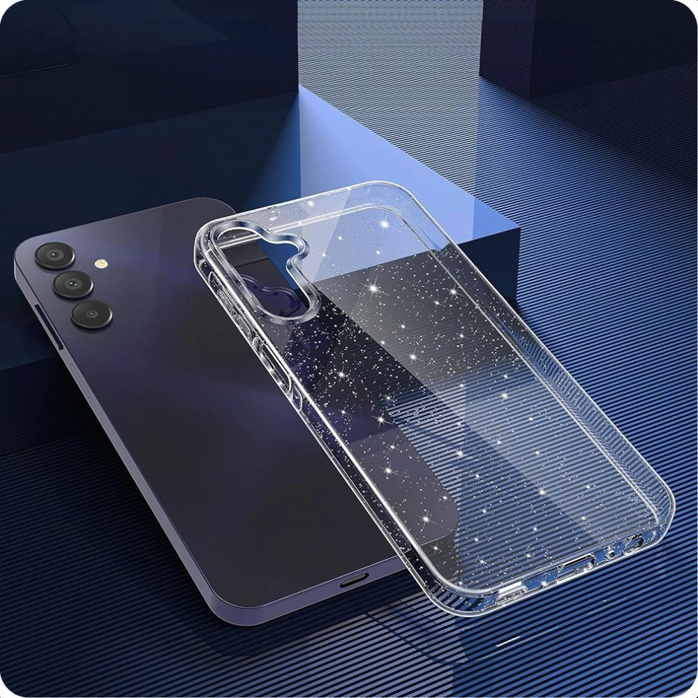 Xiaomi Redmi Note 13 Pro 4G / LTE Tech-Protect FlexAir Case Cover, Transparent and Glitter