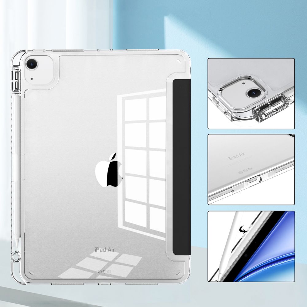 Apple iPad Air 13\'\' (2024) (A2903 A2898) Tech-Protect SC Pen Hybrid Cover Case, Black