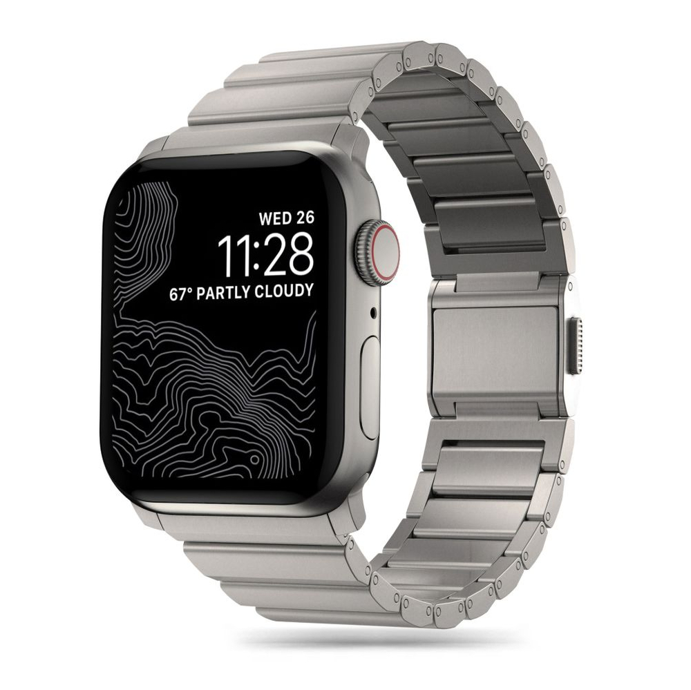 Tech-Protect SteelBand dirželis Apple Watch (42/44/45/49 mm), titano spalvos