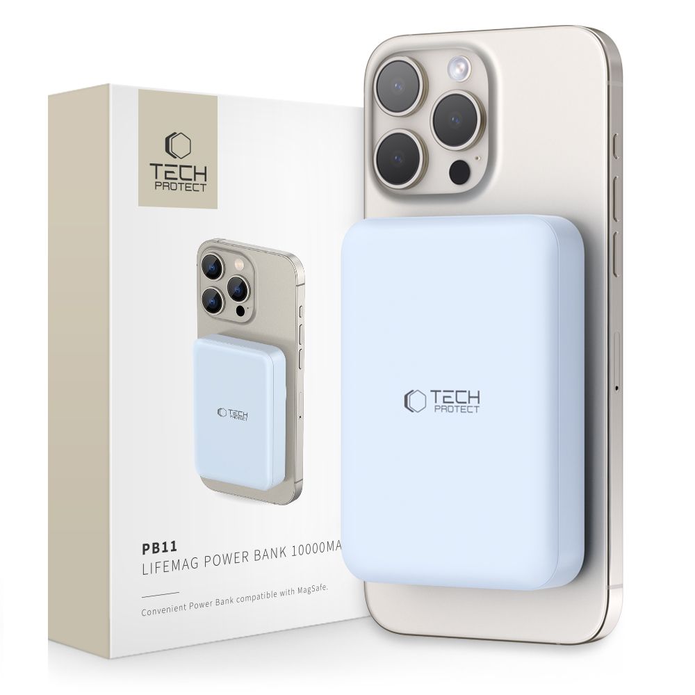 Tech-Protect LifeMag PB11 MagSafe Powerbank 10000mAh, Blue