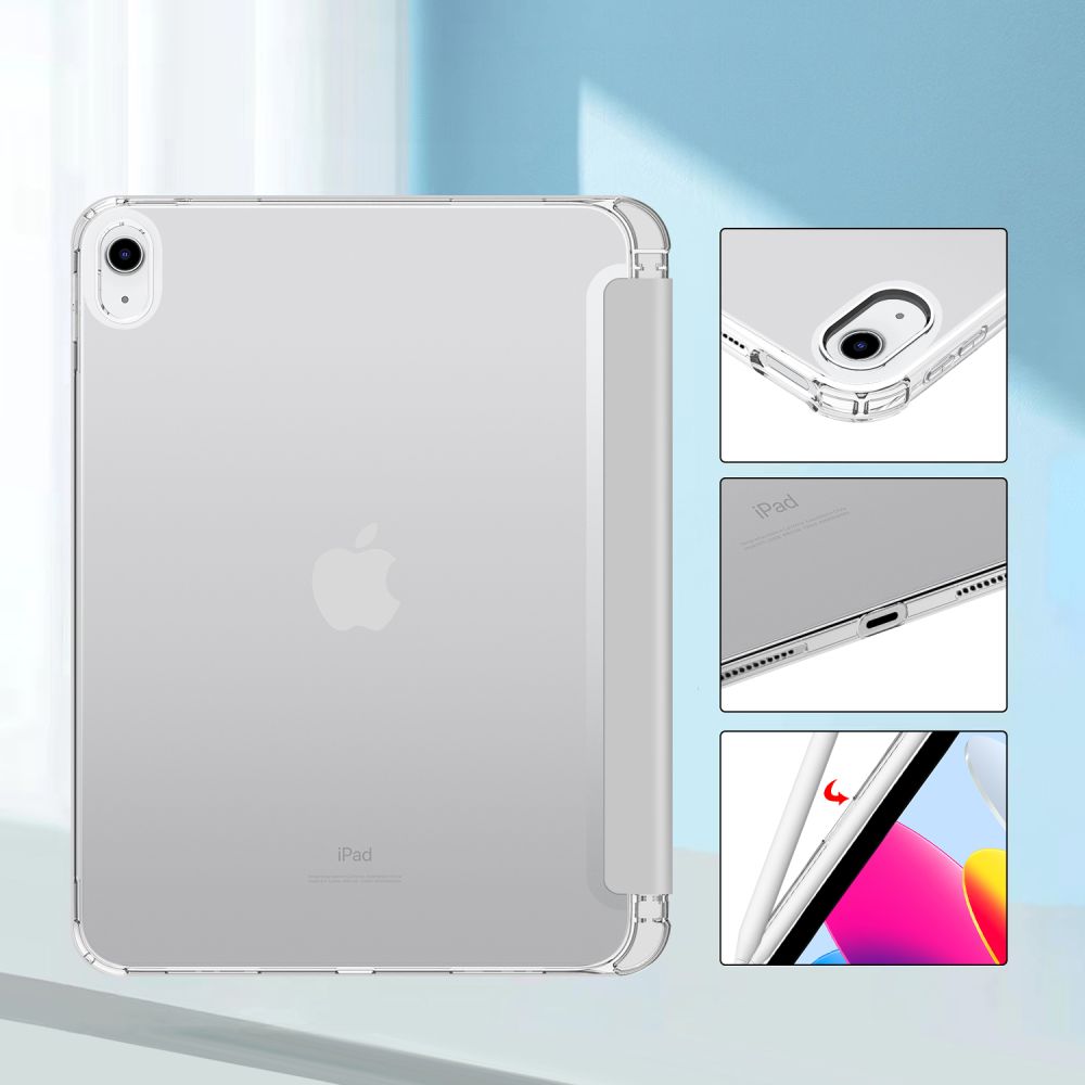 Dėklas Tech-Protect iPad 10.9\" 2022 SC Pen Hybrid, pilkas