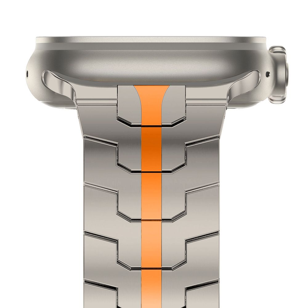 Tech-Protect nerūdijančio plieno dirželis Apple Watch (42/44/45/49 mm), Oranžinis