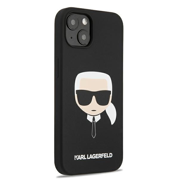 Apple iPhone 13 mini 5,4\'\' Karl Lagerfeld Silicone Karl\'s Head Case Cover, Black