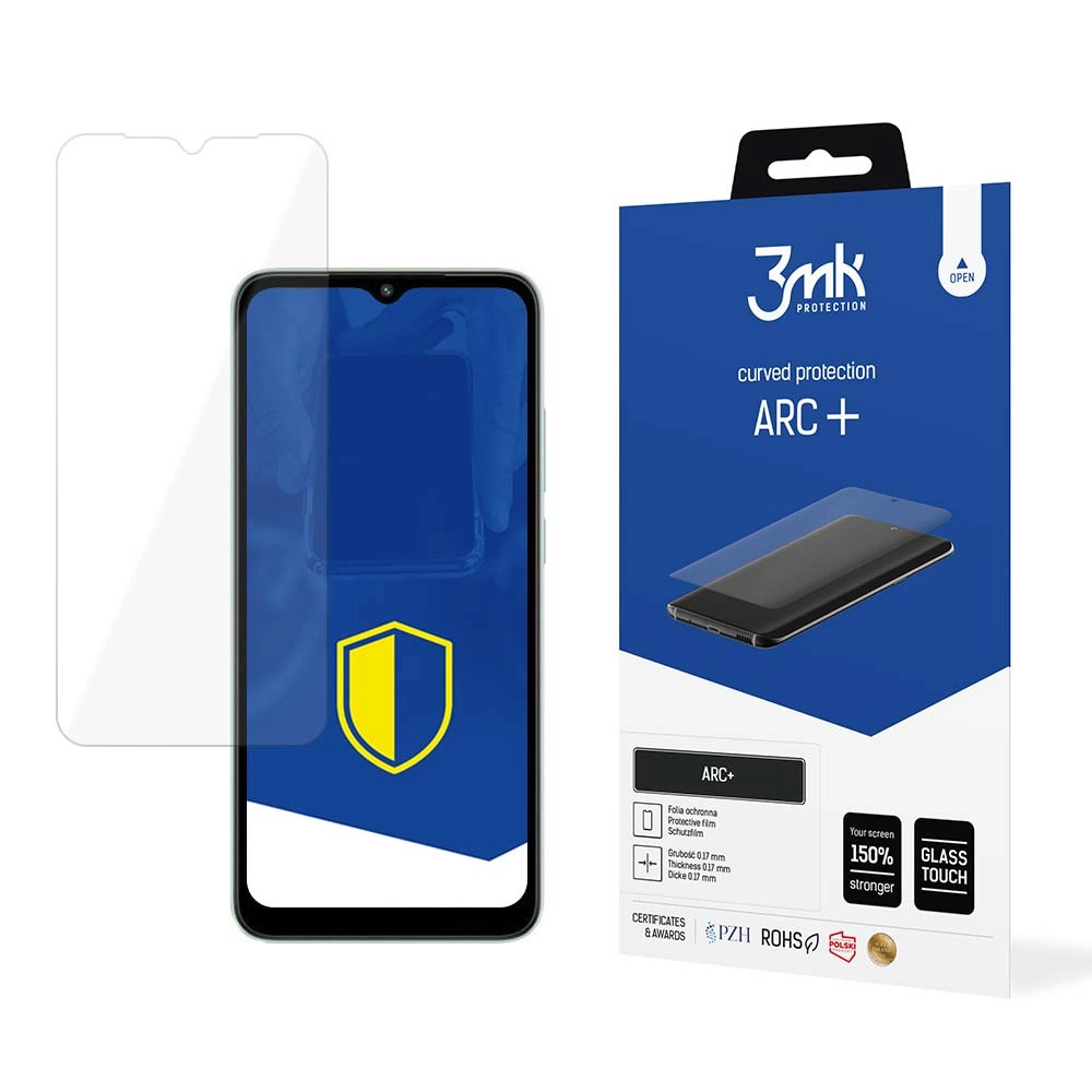 Xiaomi Redmi A1 / A1 Plus 3MK ARC+ Protective Film Rounded Fullscreen Protector