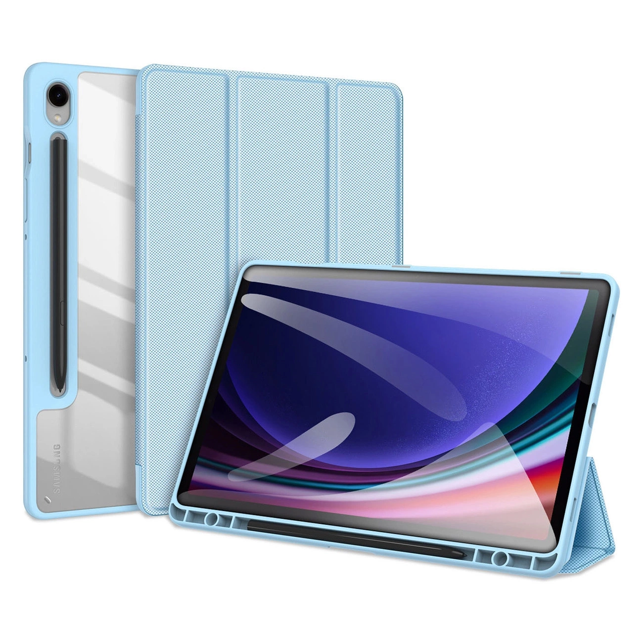 Samsung Galaxy Tab S9 FE 10.9'' (SM-X510 / X516B) Dux Ducis Toby Smart Book Cover Case, Blue