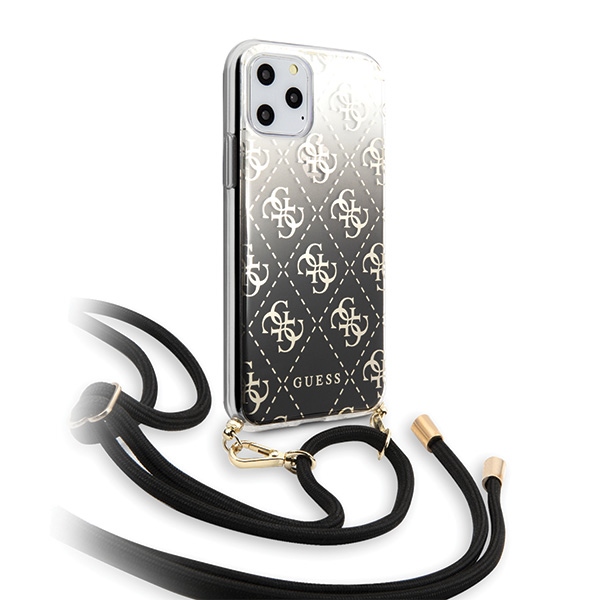 Guess GUHCN65WO4GBK iPhone 11 Pro Max dėklas 4G Gradient, juodas