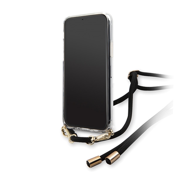 Guess GUHCN65WO4GBK iPhone 11 Pro Max dėklas 4G Gradient, juodas