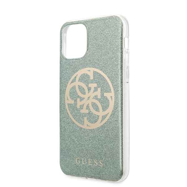 Guess dėklas iPhone 11 Pro telefonui 4G Circle Glitter, Chaki